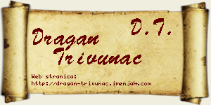 Dragan Trivunac vizit kartica